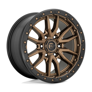 Fuel Rebel 17x9 Wheel – Matte Bronze w/ Black Bead Ring (5x5 Bolt Pattern)