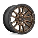 Fuel Rebel 17x9 Wheel – Matte Bronze w/ Black Bead Ring (5x5 Bolt Pattern)