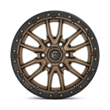 Fuel Rebel 17x9 Wheel – Matte Bronze w/ Black Bead Ring (5x5 Bolt Pattern)